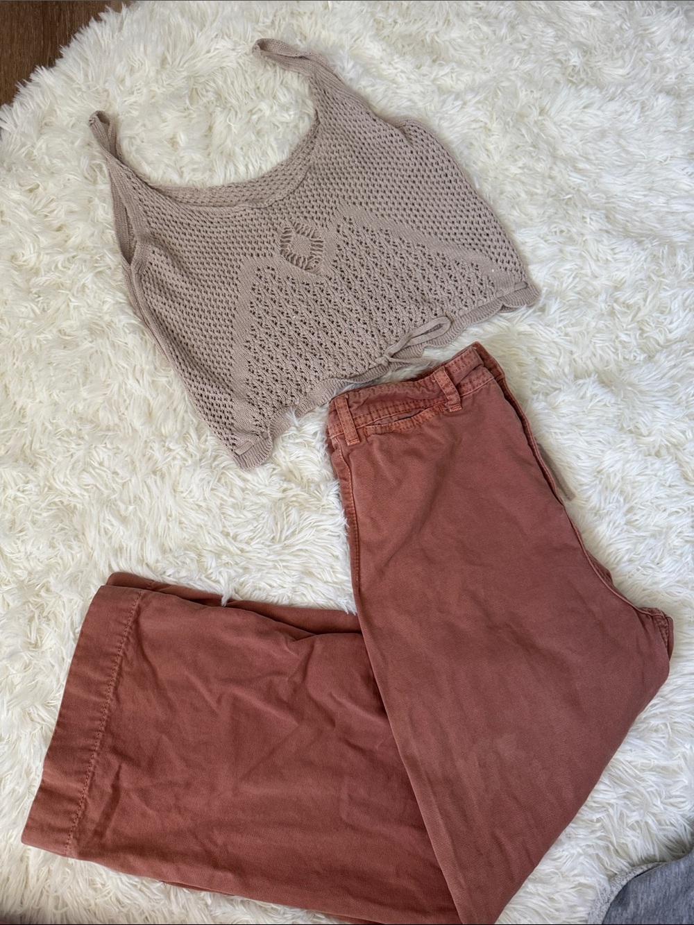 We The Free Wide Leg Jeans with BONUS! 💫 crochet top with purchase 🤎